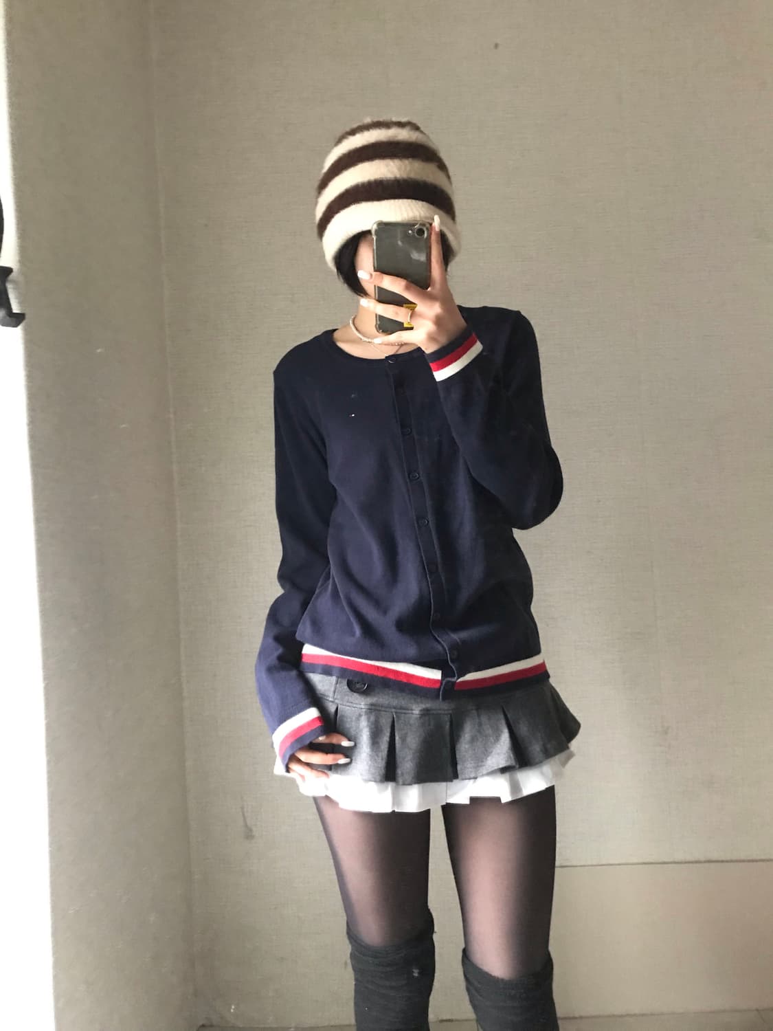 타미힐피거 네이비 가디건 상품이미지4