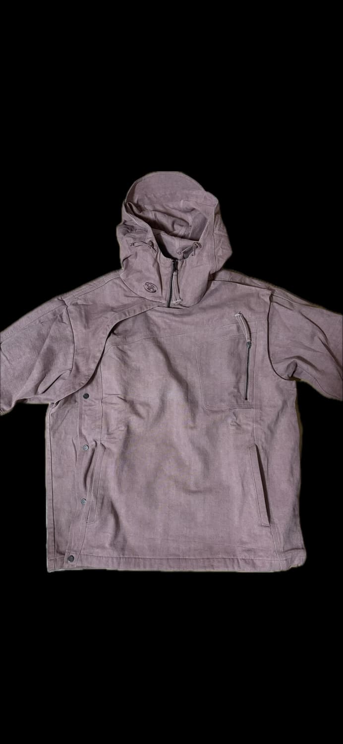 산산기어 코튼 위시드 후디 자켓 애쉬 핑크 상품이미지1