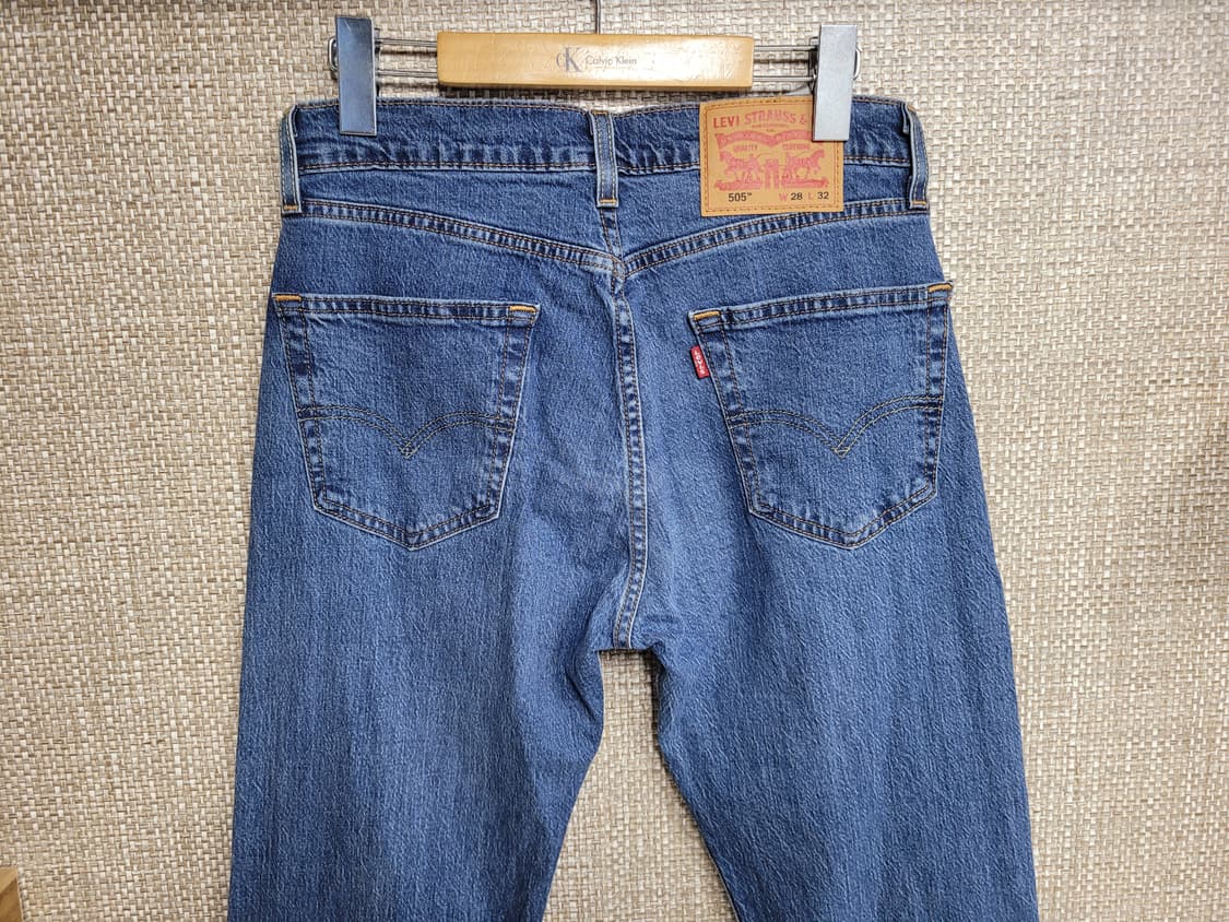 28~29인치 리바이스 505 청바지 중청 아메카지  상품이미지3