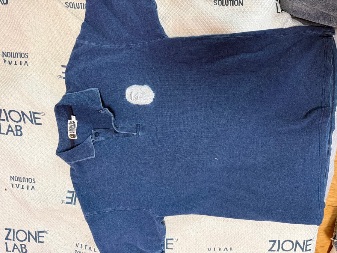 베이프(bape) 반팔 자수 피케티 L 🔥희귀매물🔥 상품이미지1