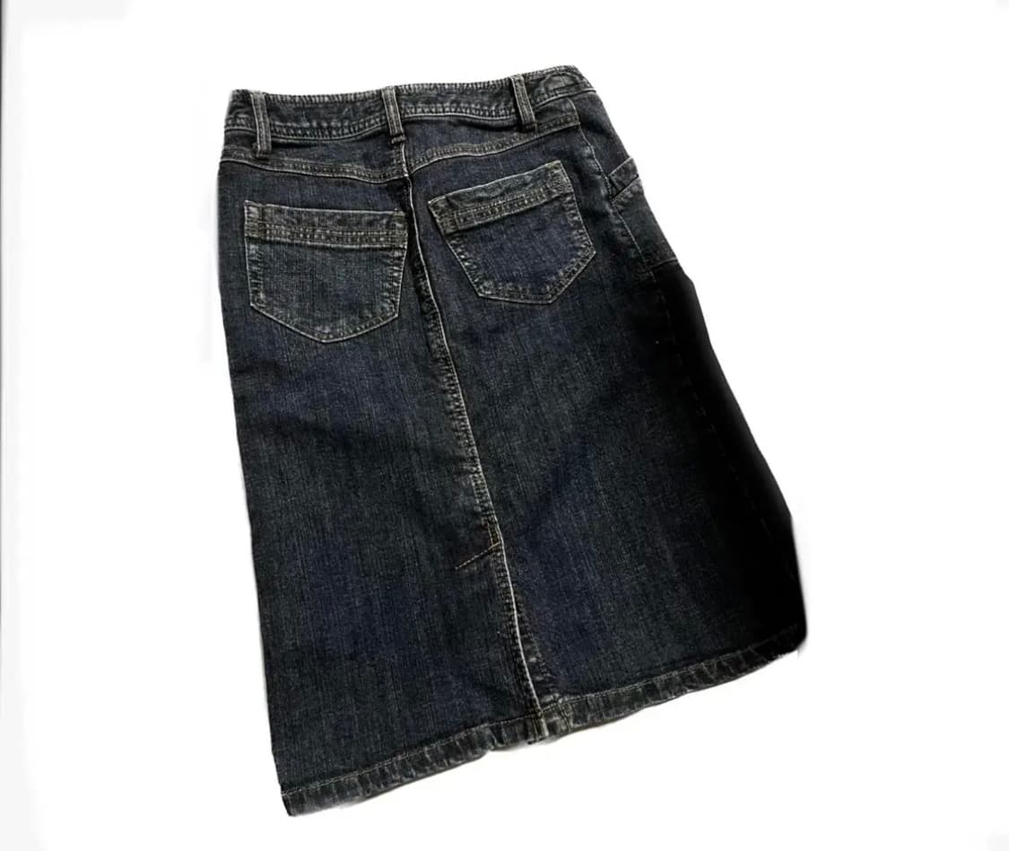 Denim midi skirt 데님 미디 청치마 상품이미지2