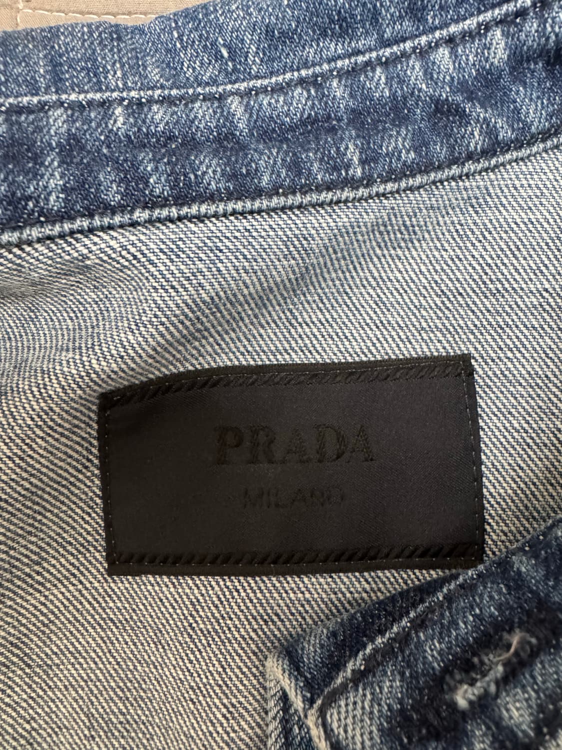 프라다 데님 자켓 M 상품이미지8