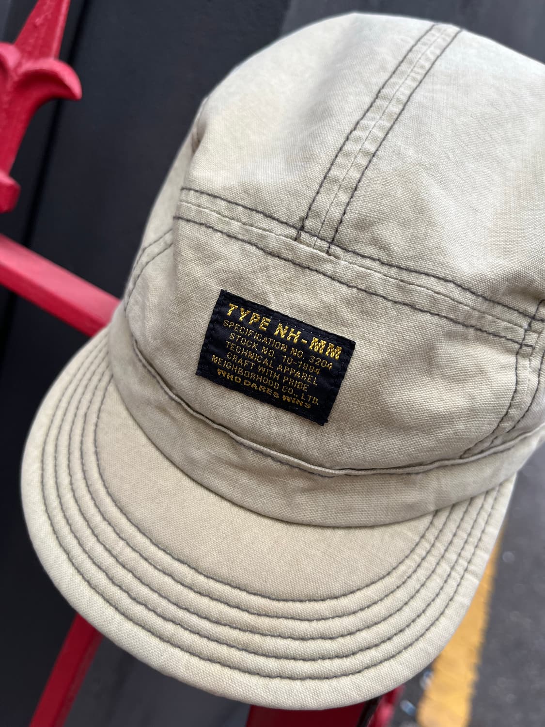 네이버후드 베이지 캠프캡 상품이미지10