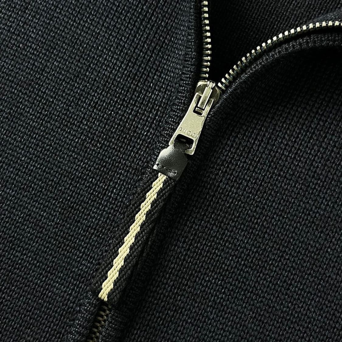 구찌 GUCCI 00s 투웨이 블루종 니트 자켓 PR1678 상품이미지6