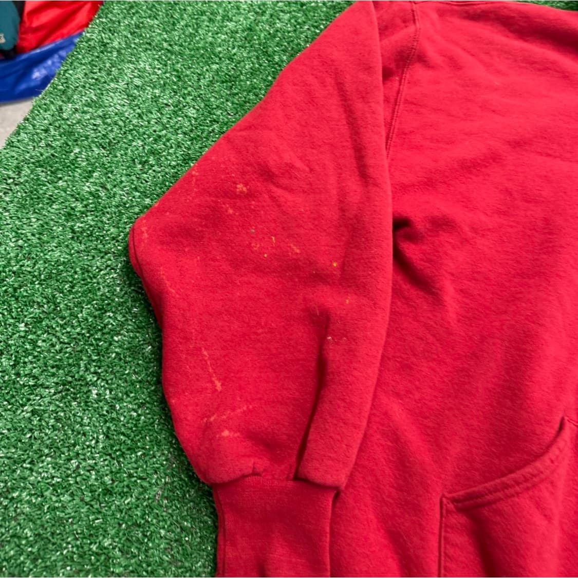 90s 러셀 애슬레틱 후드집업 레드 상품이미지5