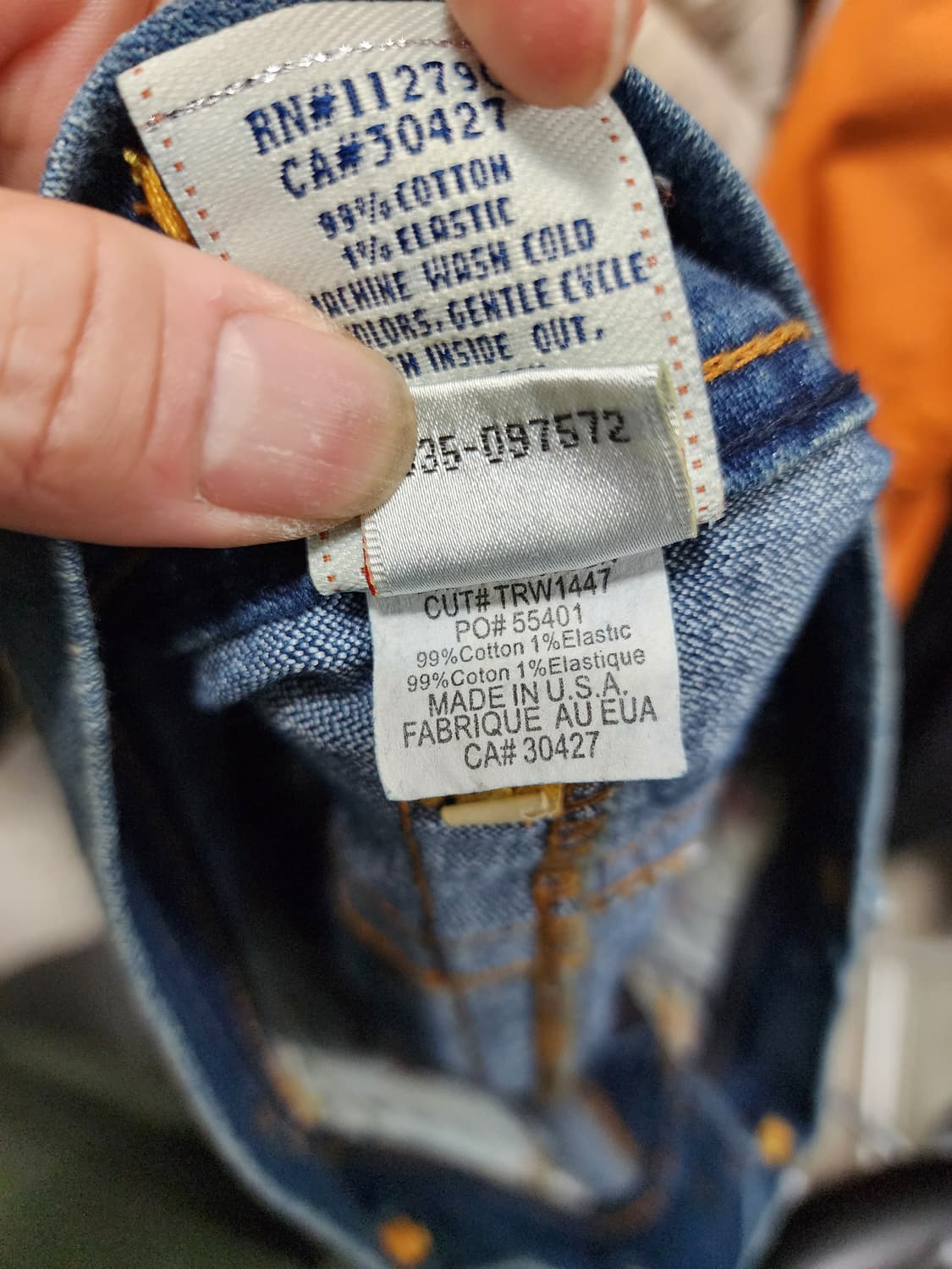 y2k 트루릴리젼 USA 데님 미니스커트 상품이미지8