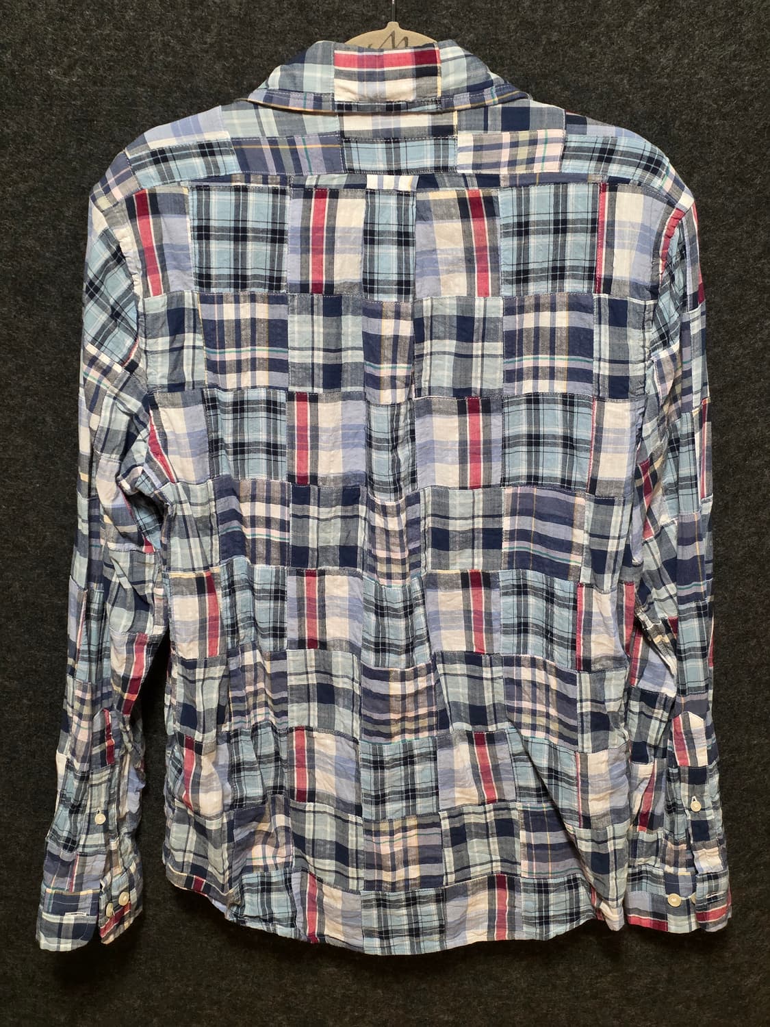 브룩스 브라더스 패치워크 마드라스 체크 셔츠 상품이미지2