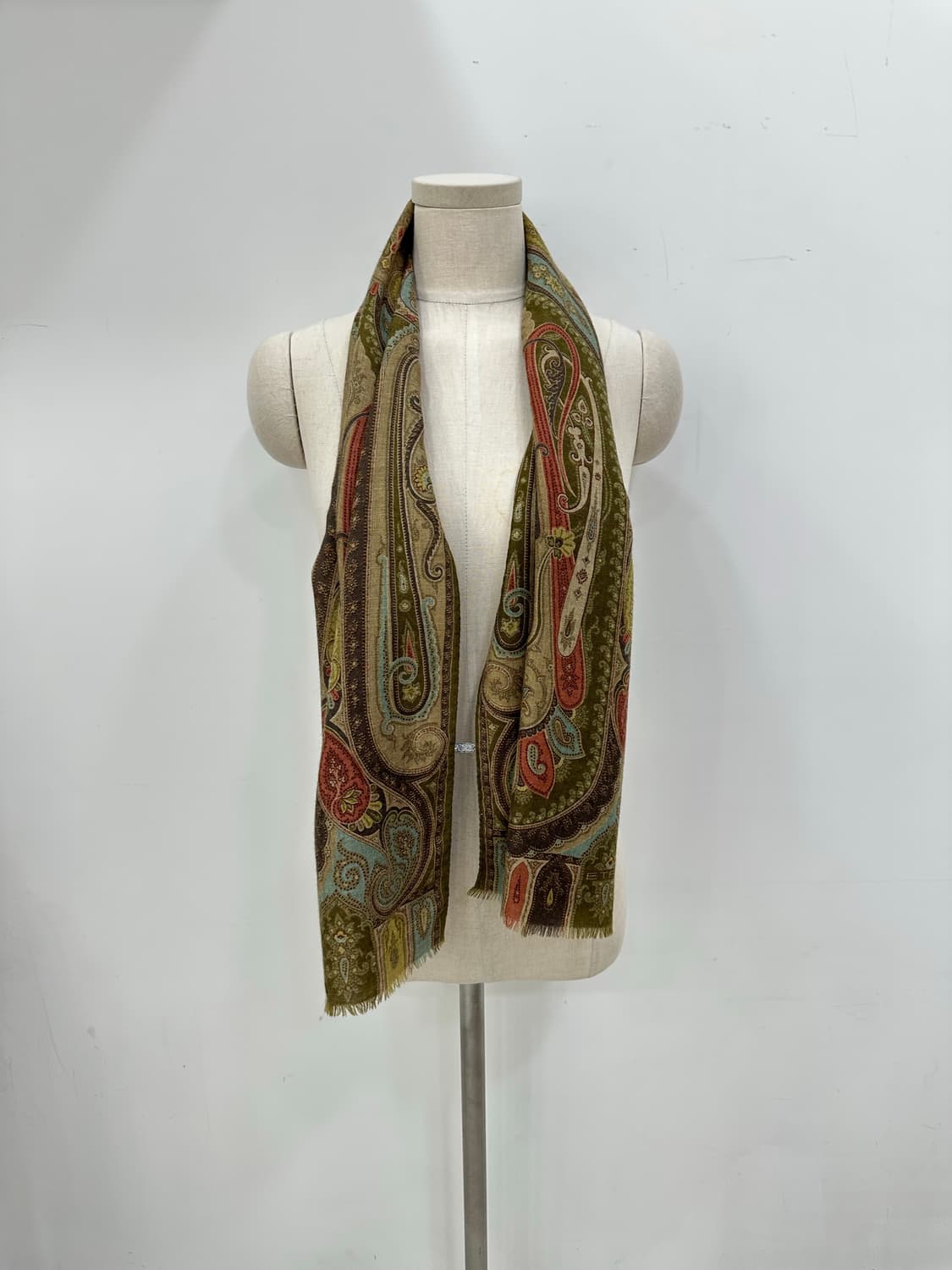 에트로 울 실크 머플러 상품이미지4