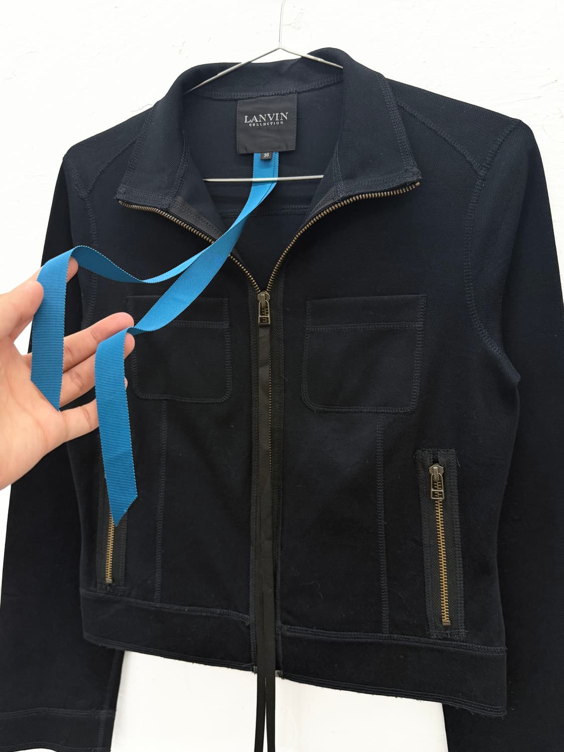 lanvin 컬렉션 그로그랭 집업 자켓 상품이미지2