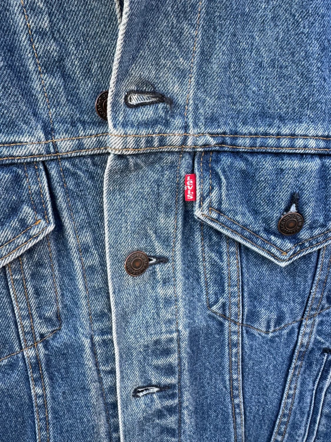 80s 리바이스 빈티지 3rd 워싱 데님 트러커 자켓 38 상품이미지4