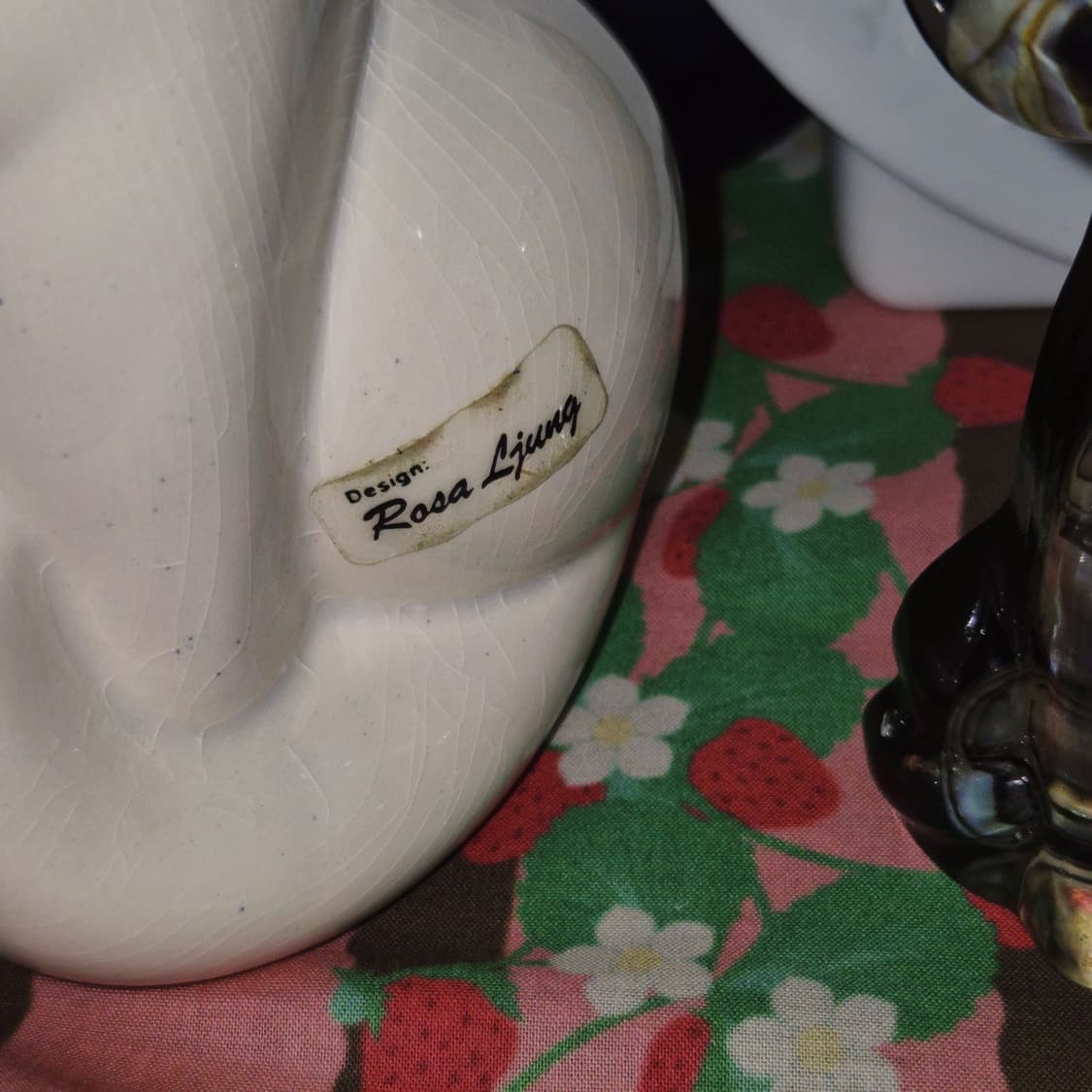 60s 스웨덴 핸드메이드 포셀린 고양이 피겨린 상품이미지8