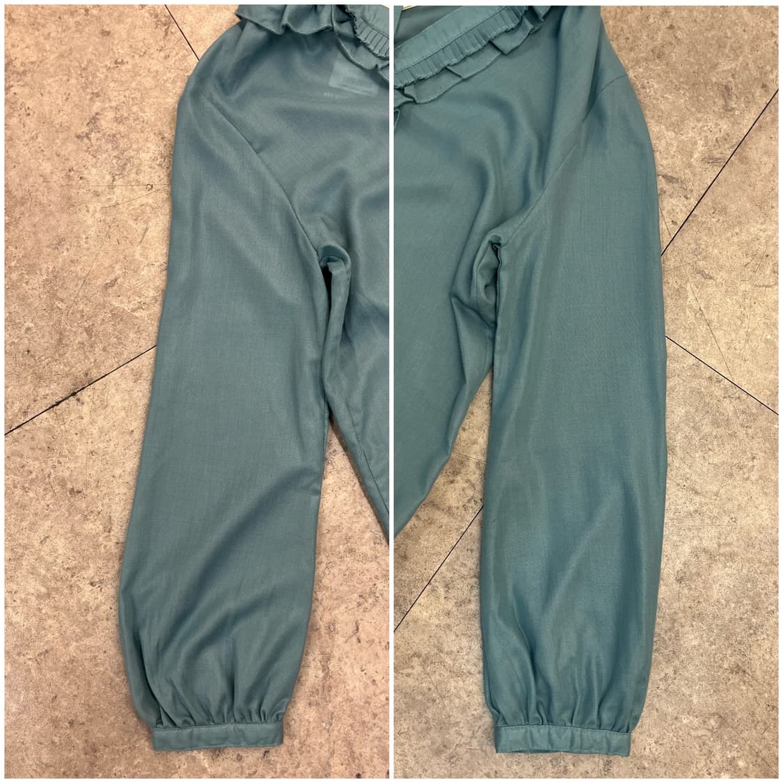 빈티지 셔링 블라우스 그린 #csz3268 상품이미지7