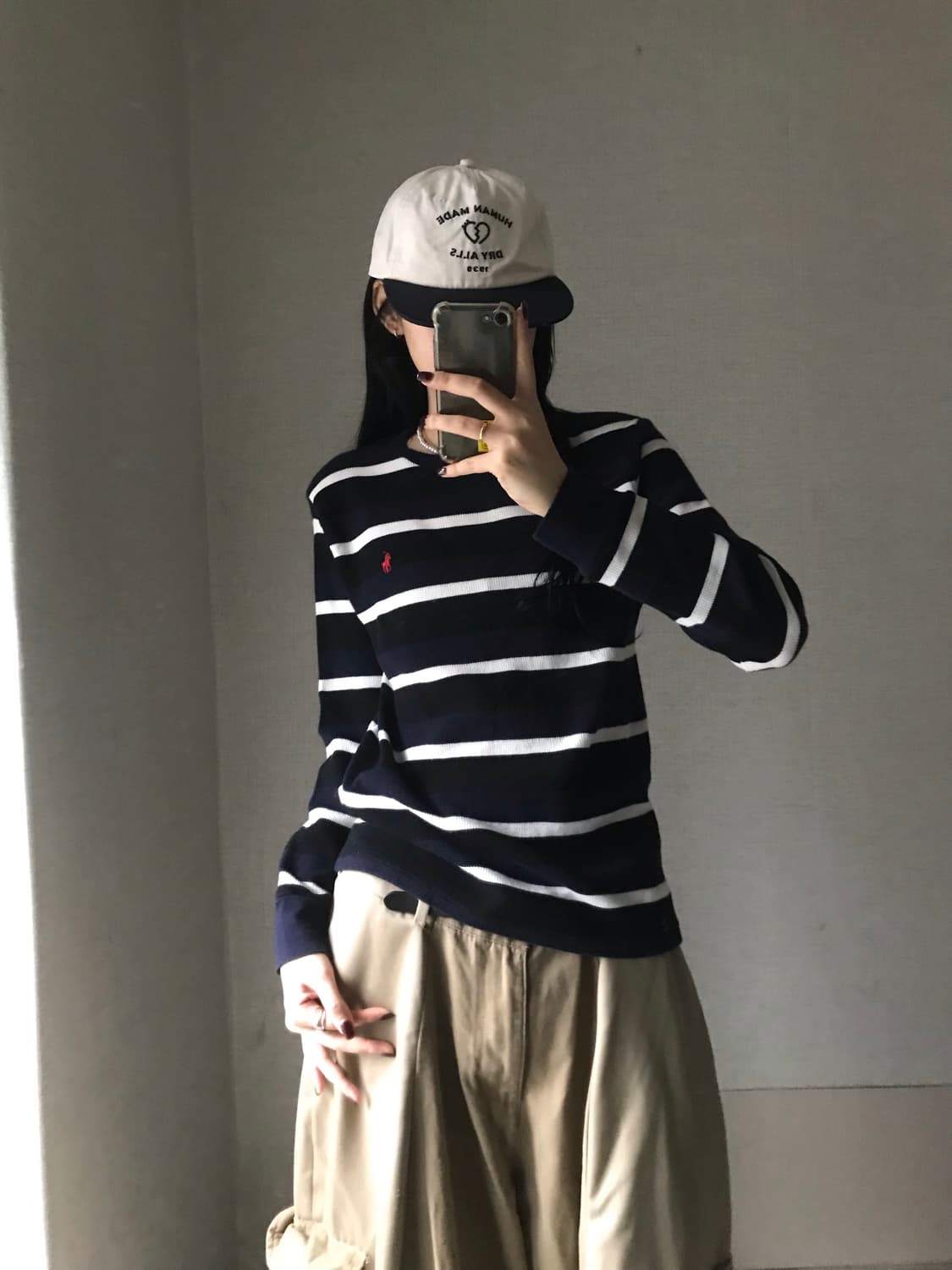 폴로 스트라이프 와플 롱슬리브 상품이미지4