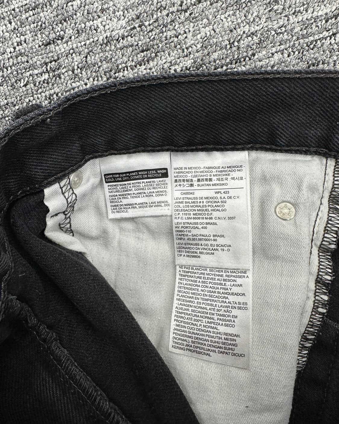 (허단49)00'S 리바이스 550 워싱블랙-M1259 상품이미지4