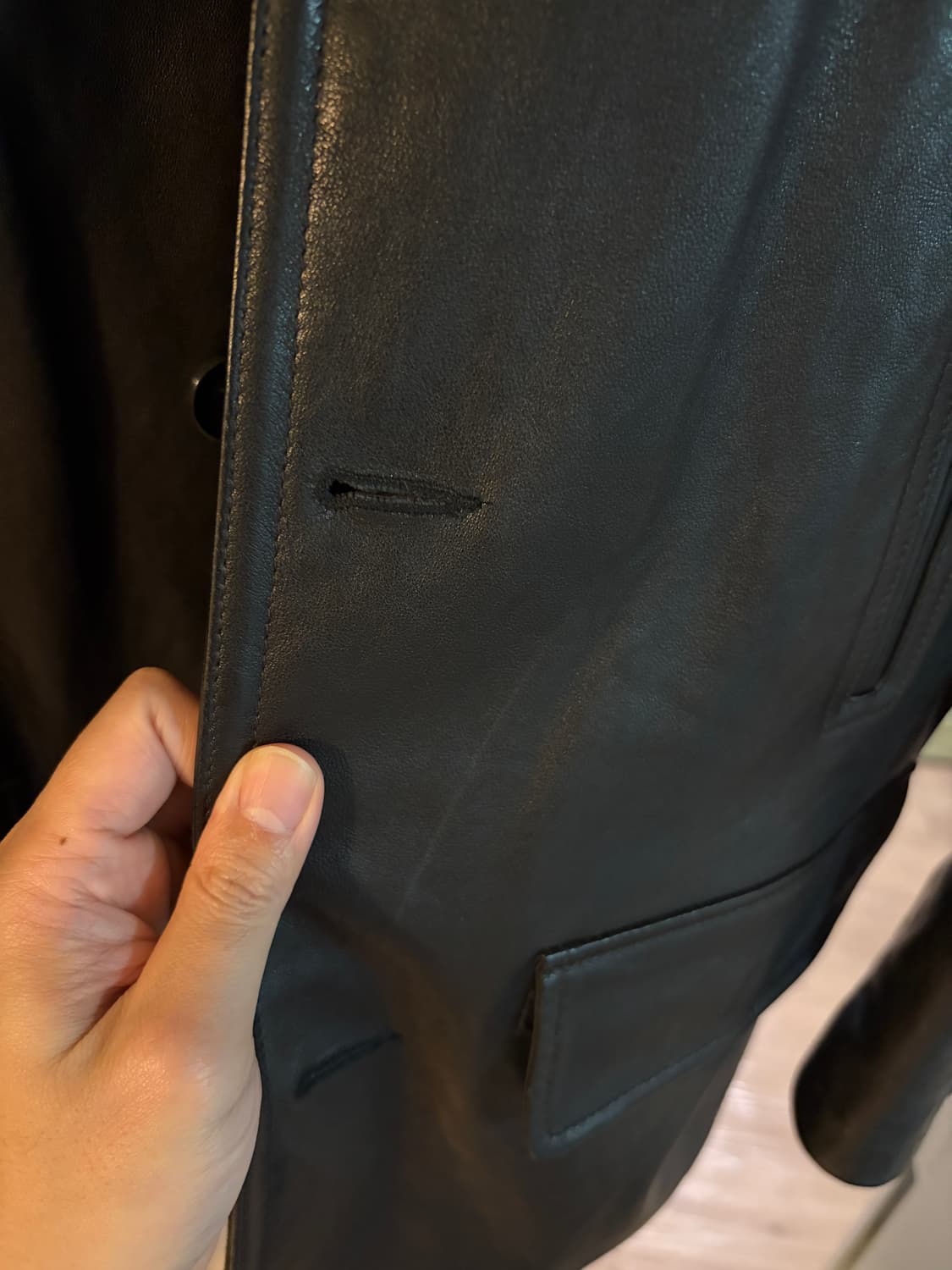 (52) 디그레 레더 카코트 상품이미지5