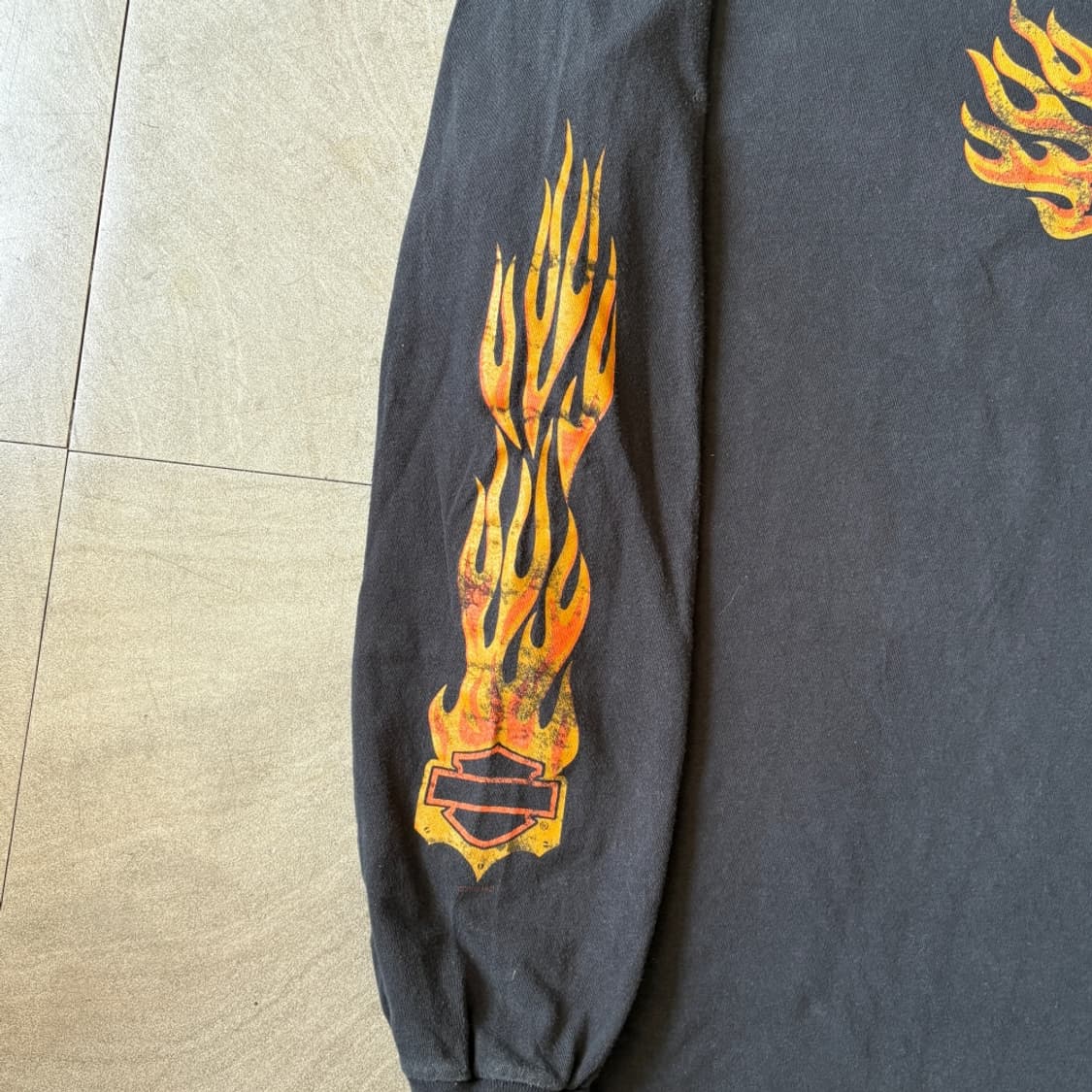 할리데이비슨 블랙 플레임 긴팔 티셔츠 롱슬리브 긴팔티 상품이미지5