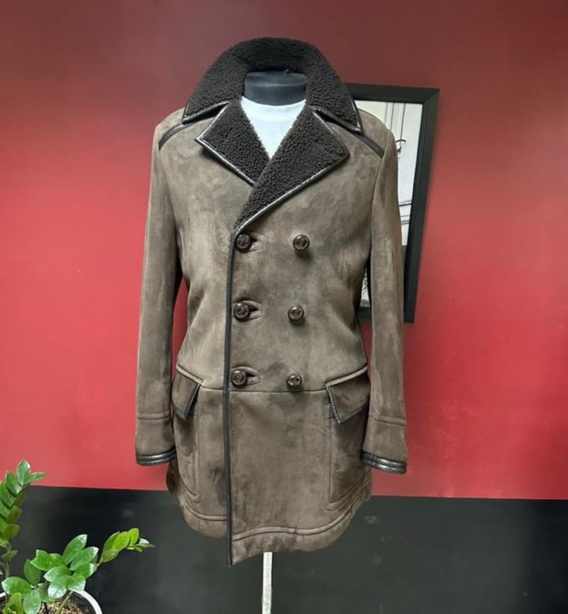 TOM FORD 톰 포드 더블코트(시어링-램스킨)54 사이즈-해외발송 상품이미지2