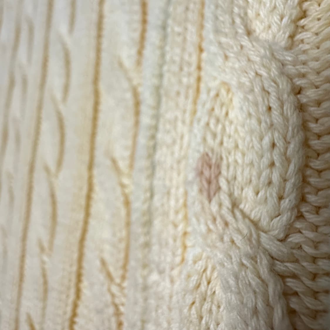 L. L. BEAN cotton knit zip jacket yellow 상품이미지4