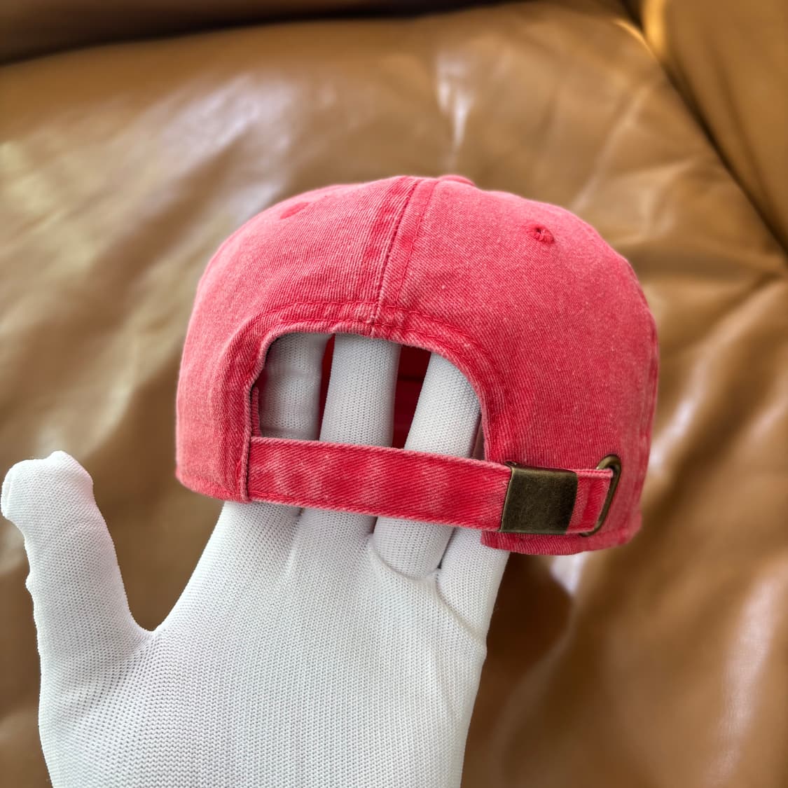 Kapital 캐피탈 오사카 한정 6패널 볼캡 모자 워시드 레드 상품이미지7