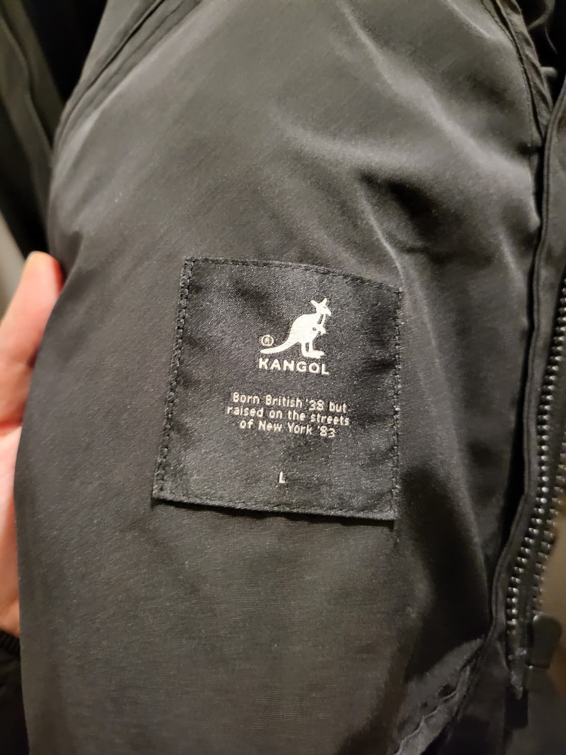 캉골 블랙 후드 야상 코트 상품이미지5