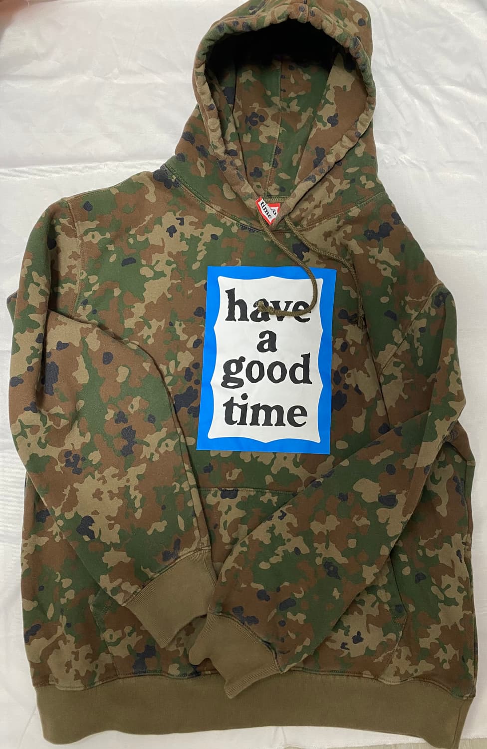 Have  a good time 카모플라쥬 후드티 상품이미지1