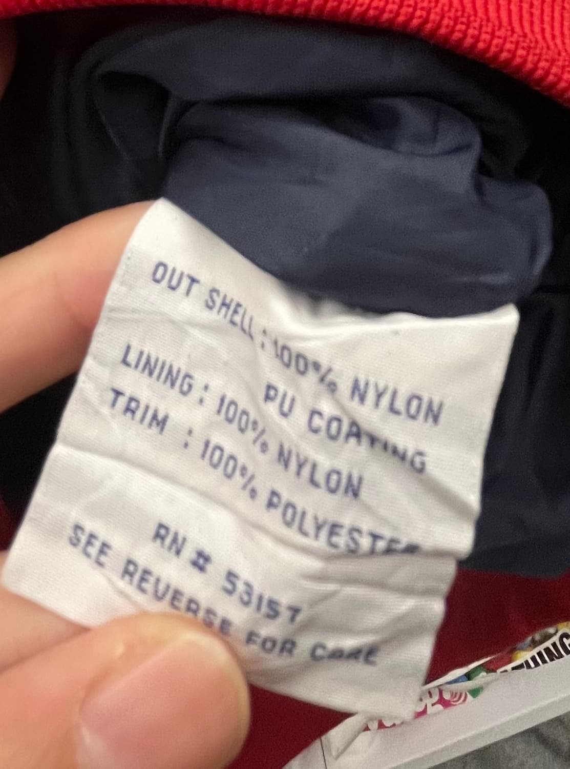 90s 마제스틱 클리블랜드 인디언스 바람막이 점퍼 레드/그레이 상품이미지7