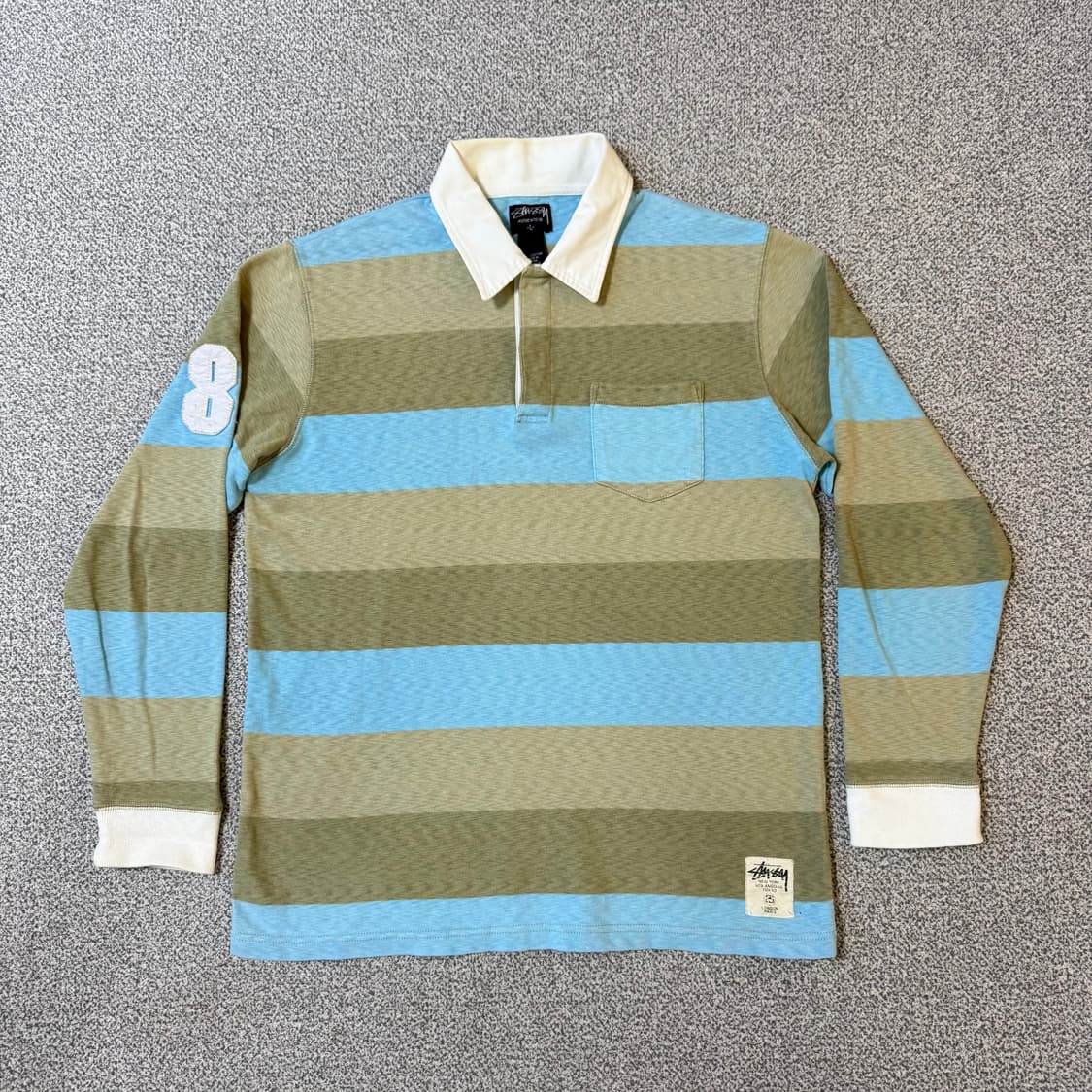 2000s 스투시 1989 월드투어 럭비티 상품이미지2