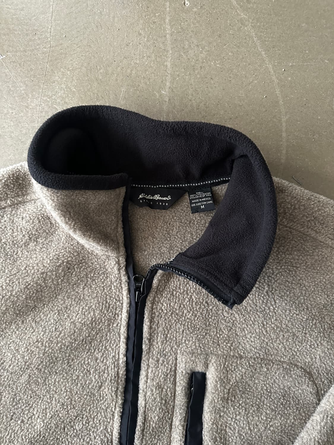 에디바우어 플리스 하프 집업 베이지 상품이미지2