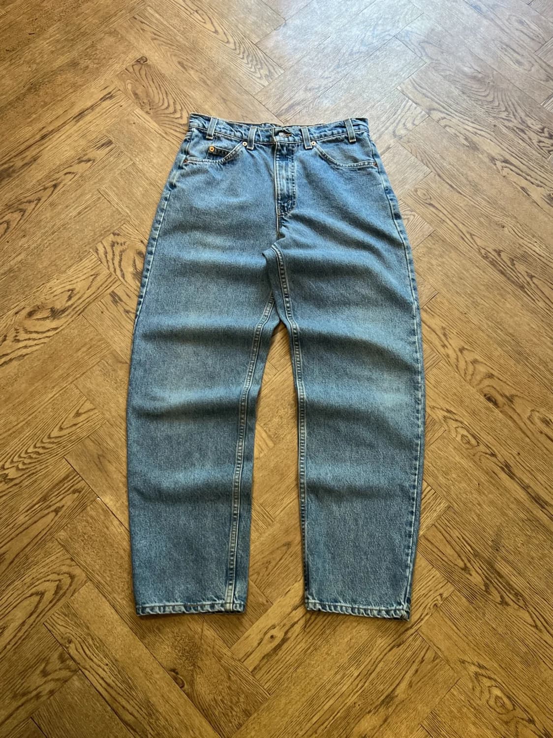 [33]90's 리바이스 USA Made 오랜지탭 550 데님 팬츠 상품이미지1