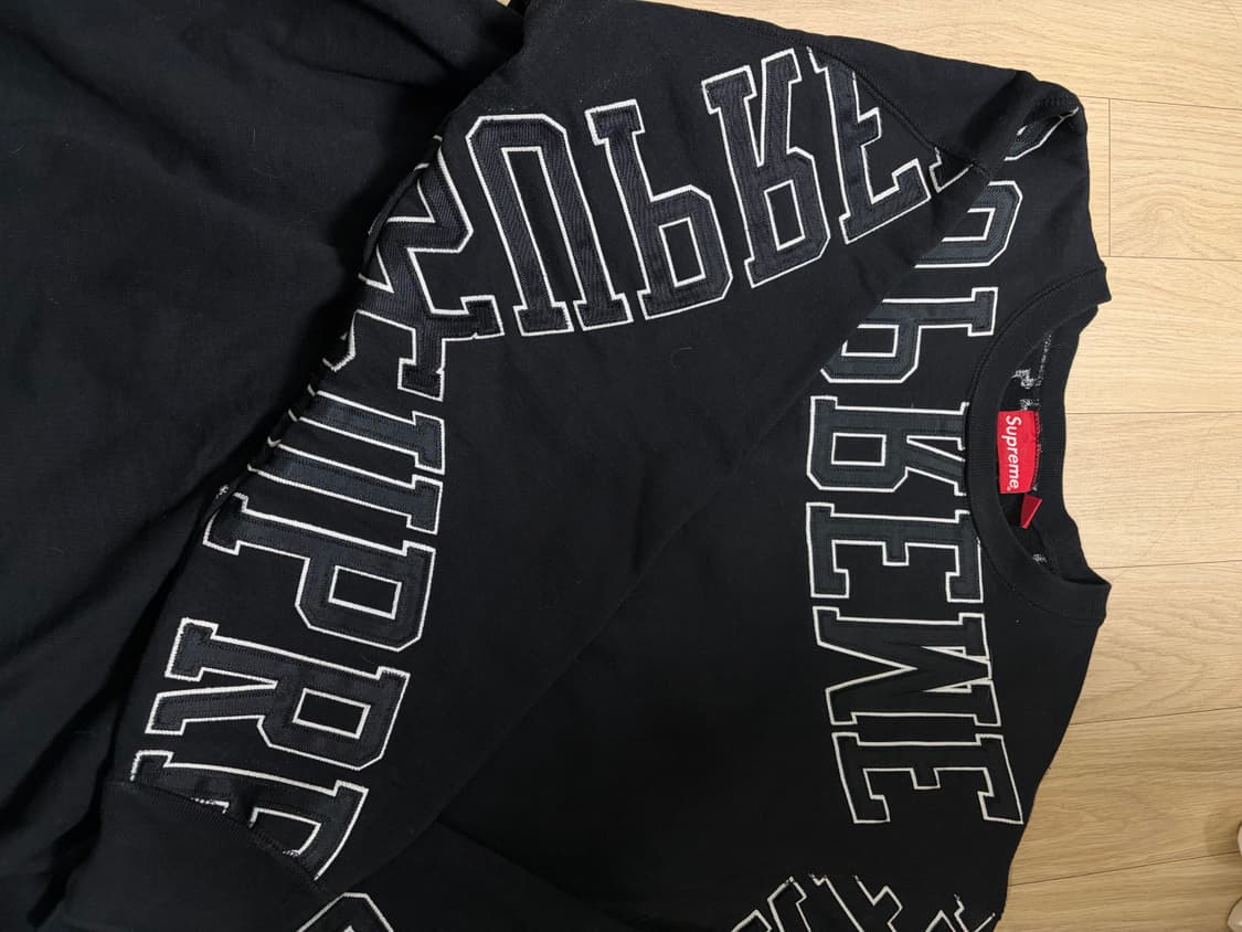 슈프림 22fw 자수 헤비 맨투맨 105 상품이미지2