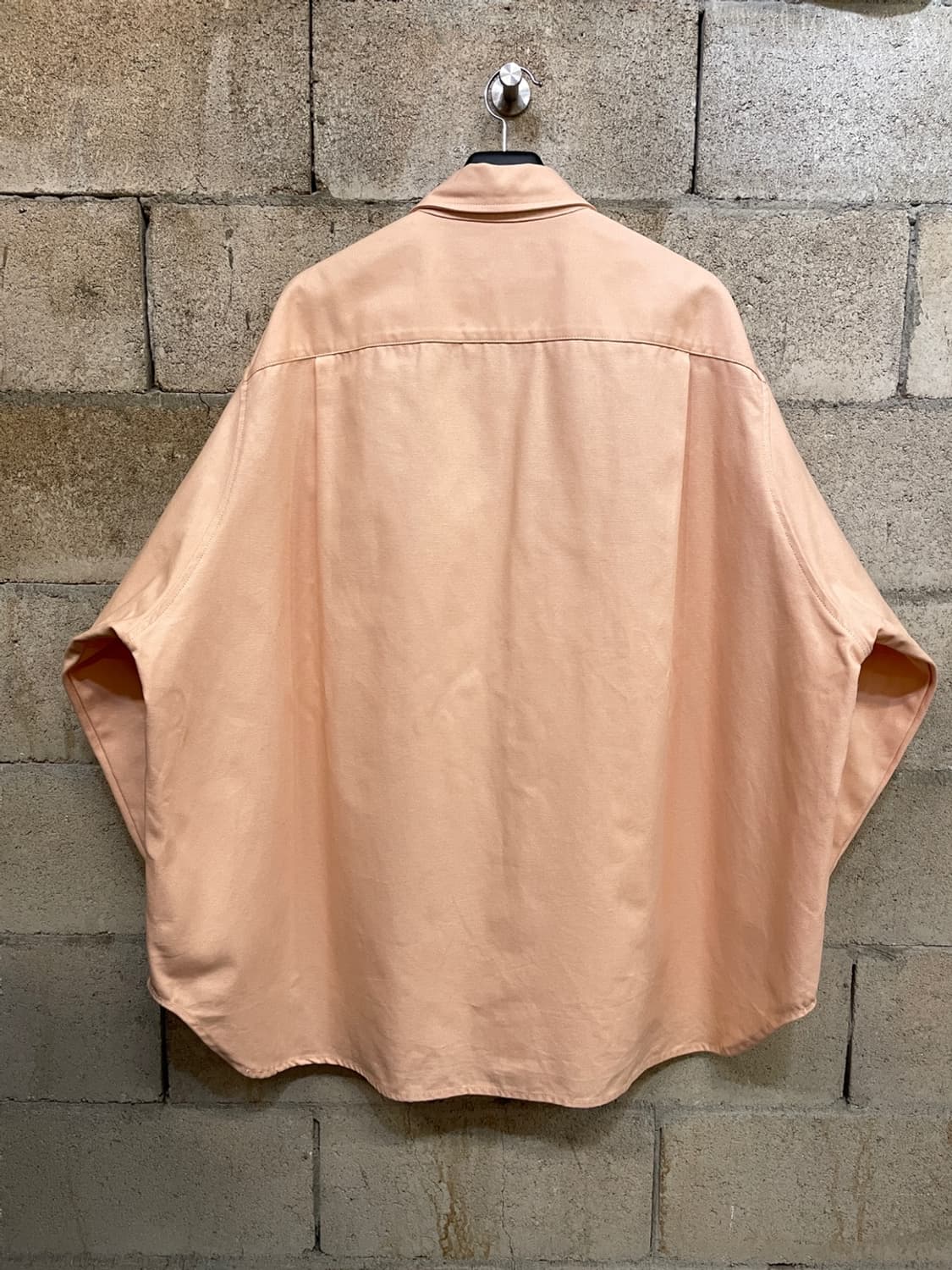 라프시몬스 레더 패치 오버사이즈 데님 셔츠  상품이미지5