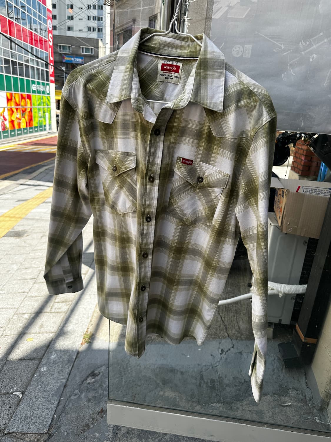Wrangler 웨스턴 체크 셔츠 상품이미지1