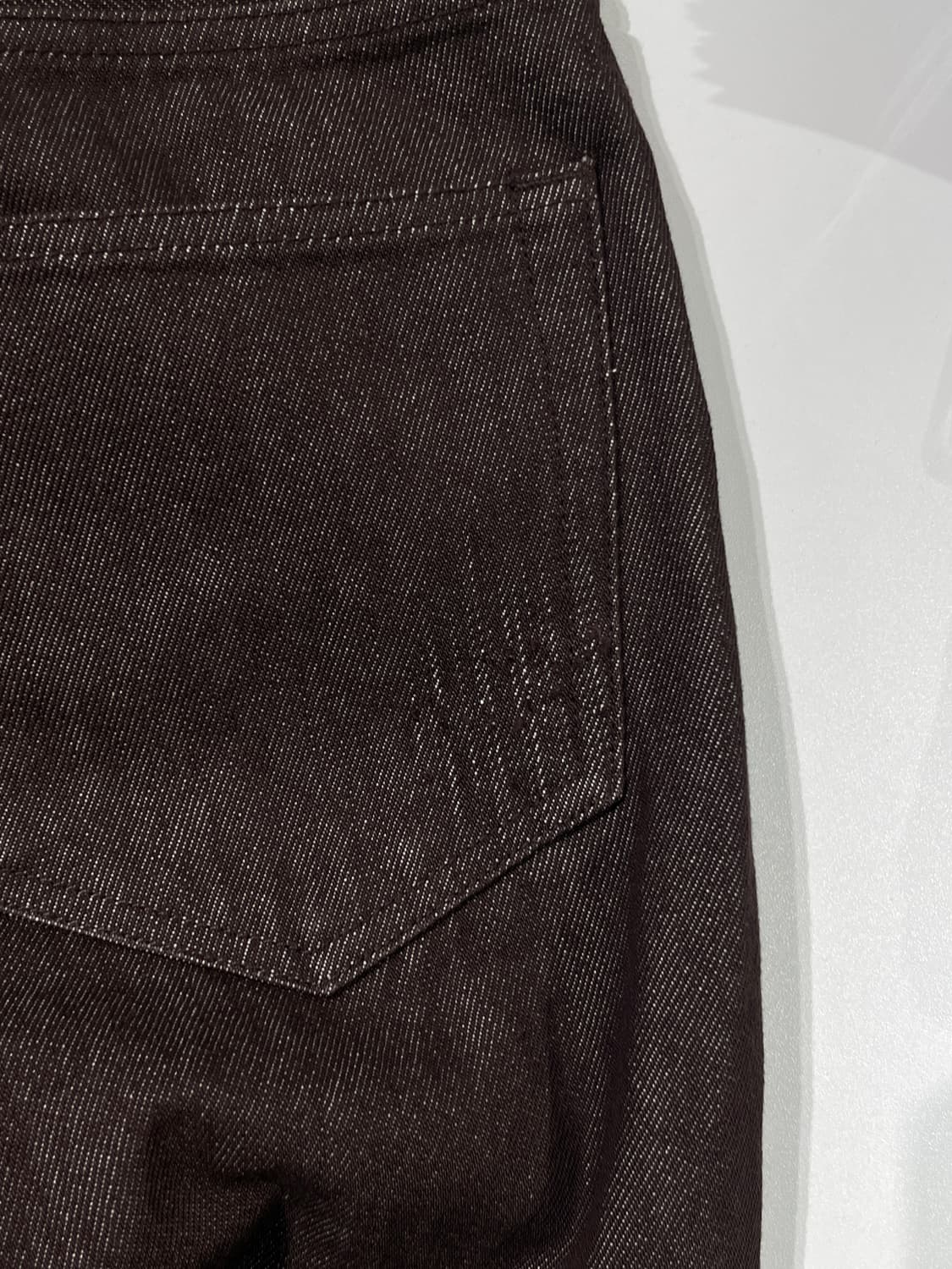 오라리 브라운 하드 트위스트 와이드 데님 팬츠 상품이미지10