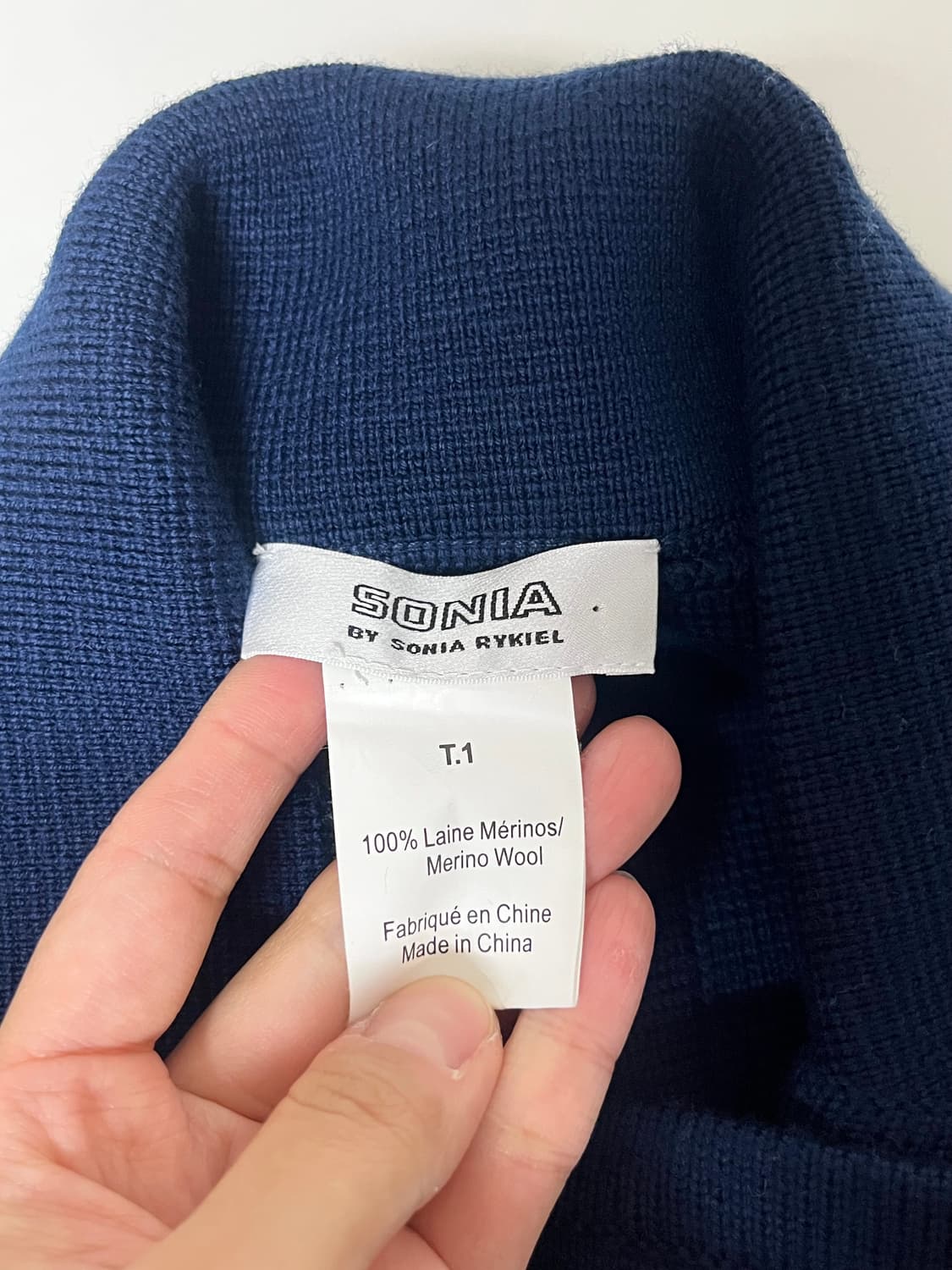 F) 소니아리키엘 케이프 코트 네이비 상품이미지5