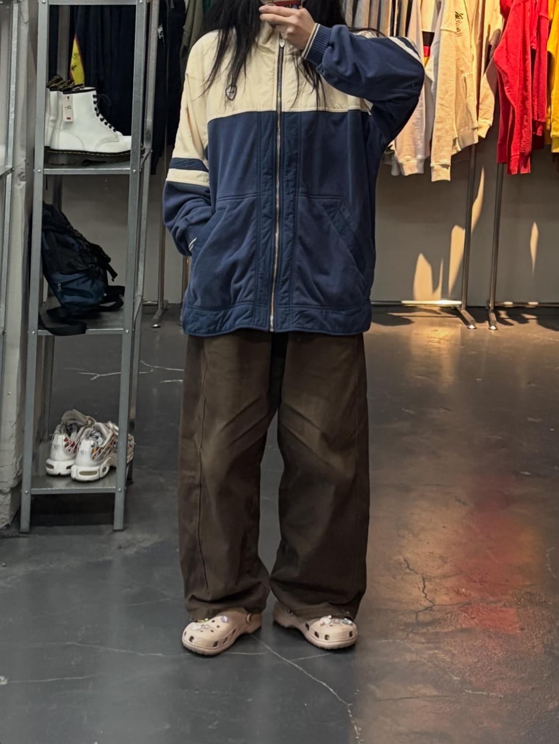 나이키 90s 실버태그 자수로고 스웨터자켓 A3053 상품이미지1