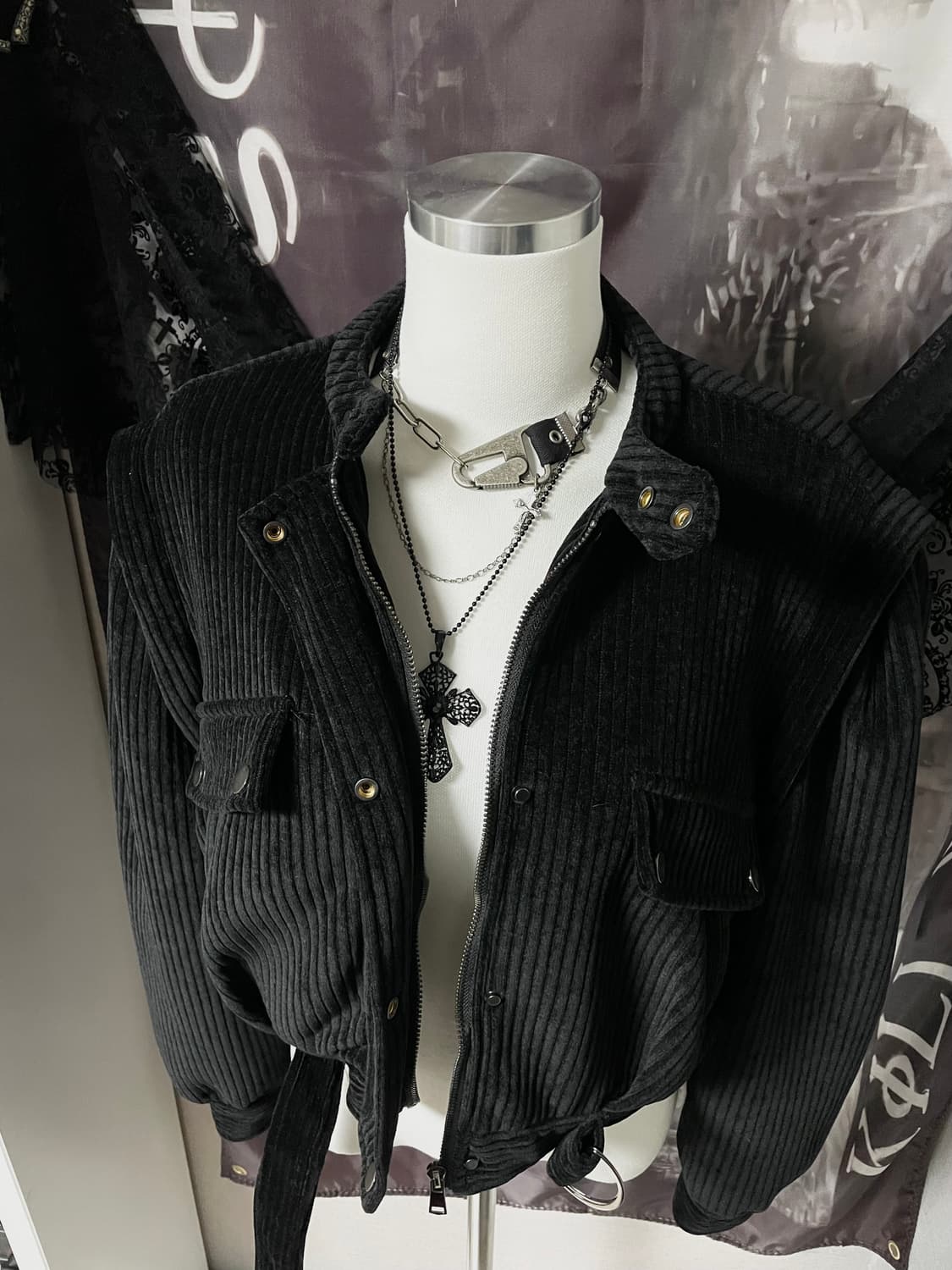 Corduroy Bomber Jacket 빈티지봄버자켓다크웨어헬무트랭 상품이미지3