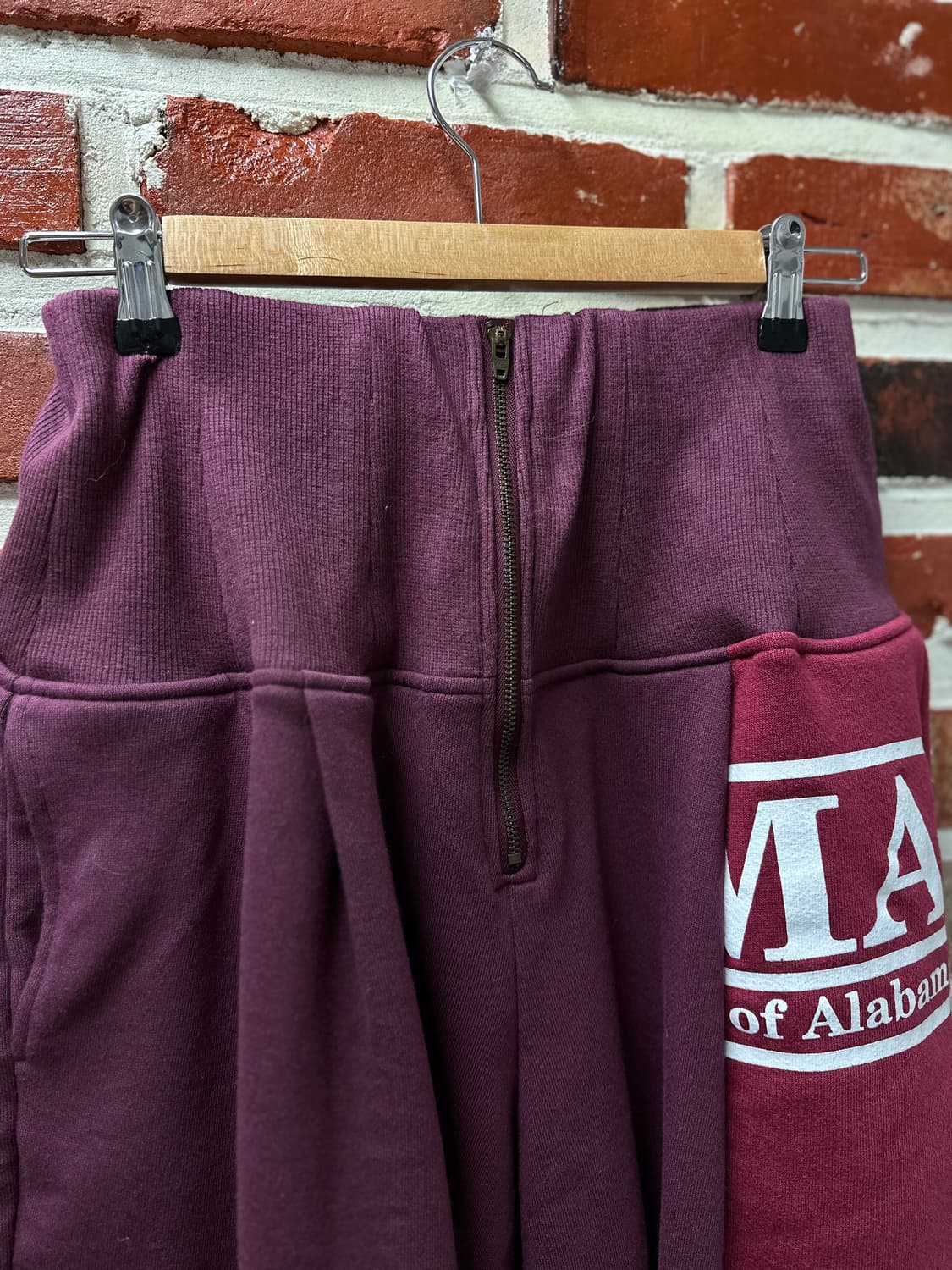 (OS)77circa 컷백 와이드 스웻 복서쇼츠 버건디 상품이미지2