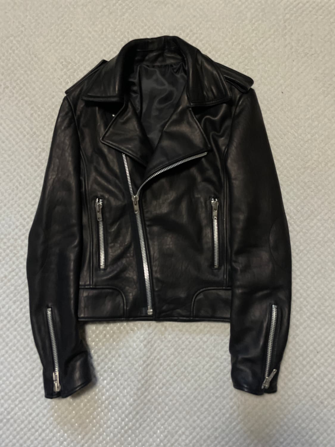 광희시장 웨스턴 무드 램스킨 양가죽 레더 자켓 상품이미지1