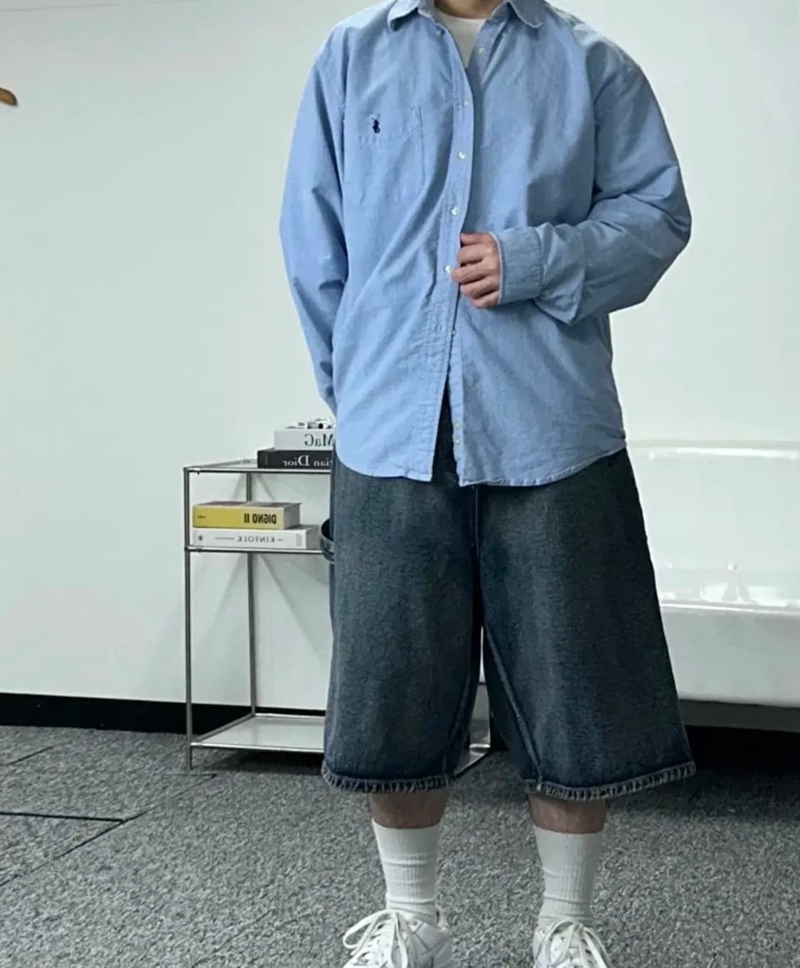 폴로 랄프로렌 올드스쿨 오버핏 셔츠 L 상품이미지4