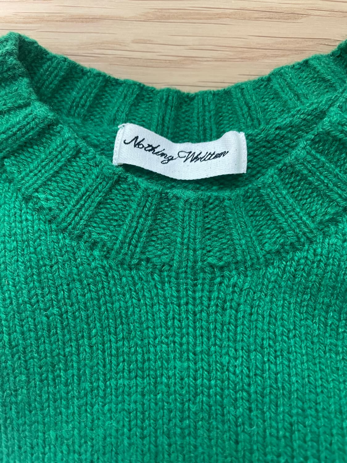 낫띵리튼 bunny wool pullover knit(green) 상품이미지4