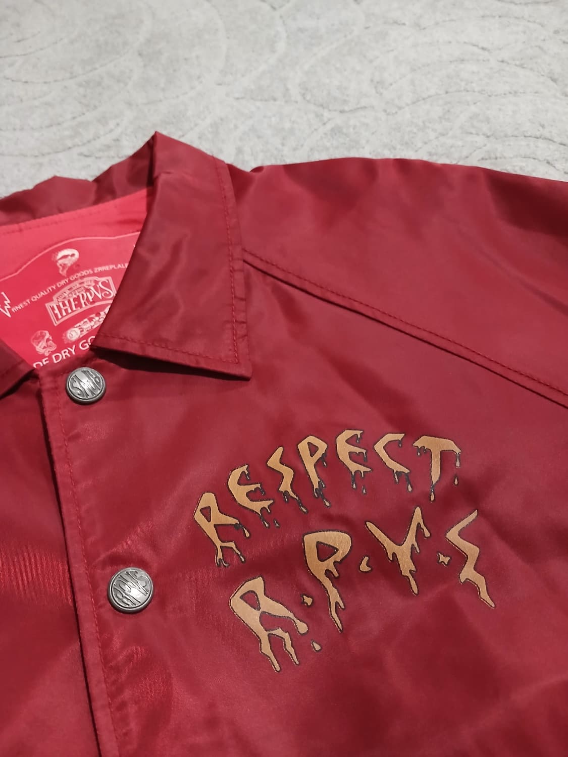 RPVS RESPECT 빈티지 라이더 코치 자켓 (L) 상품이미지5