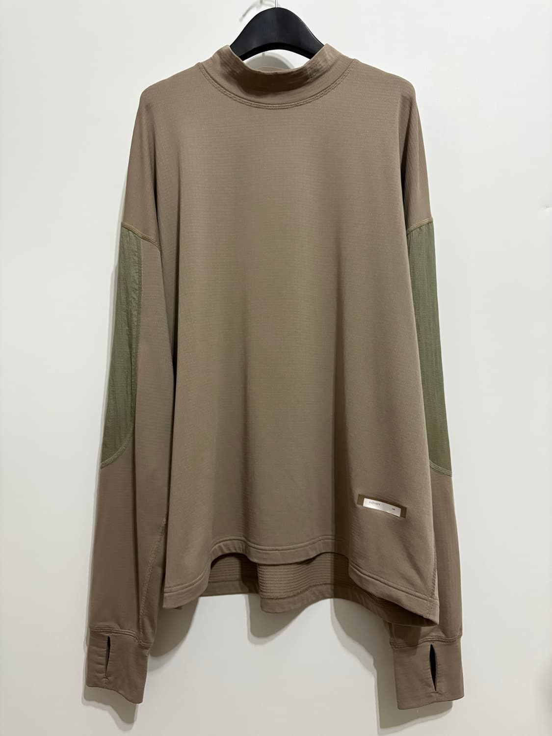 세티스파이 / 립스탑 트림 고스트플리스 모크넥 롱티 데저트 토프 / 4 상품이미지1