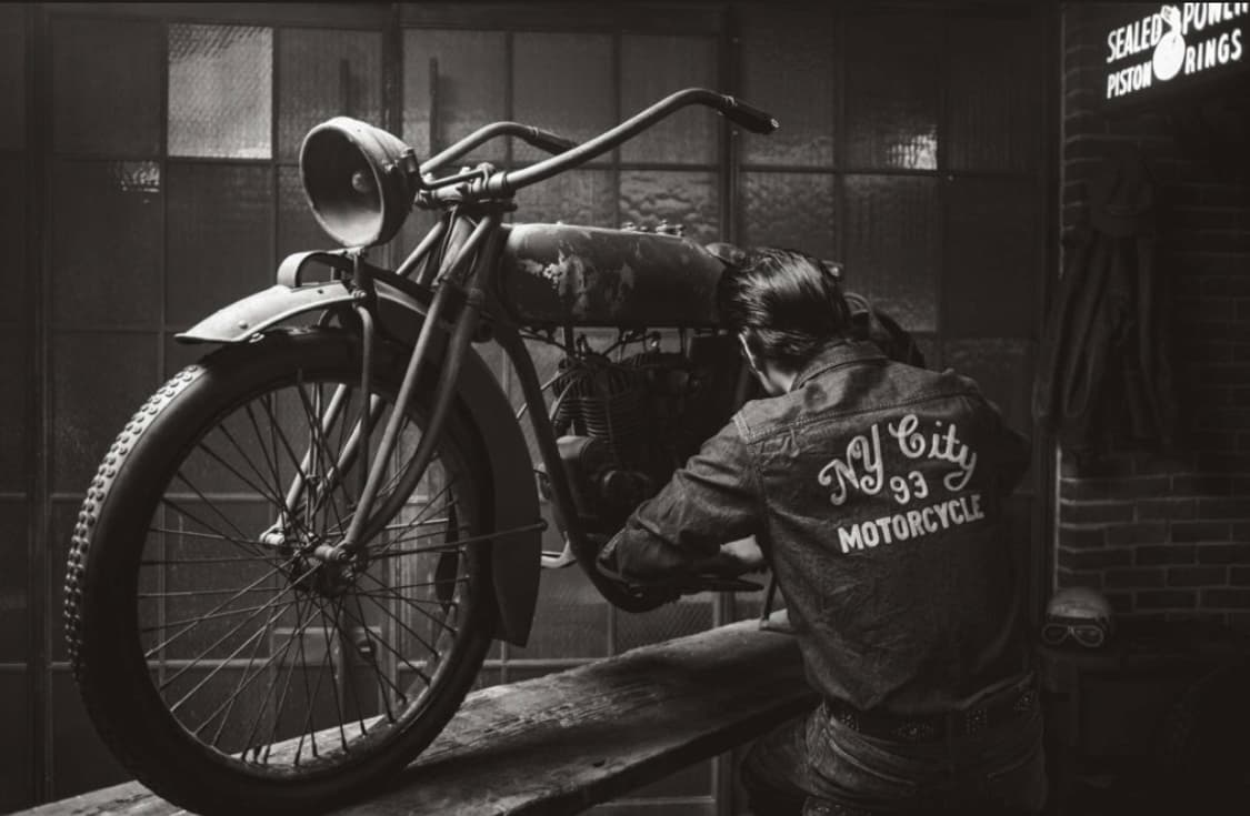 RRL 임브로이더 데님셔츠 M 새상품 상품이미지2