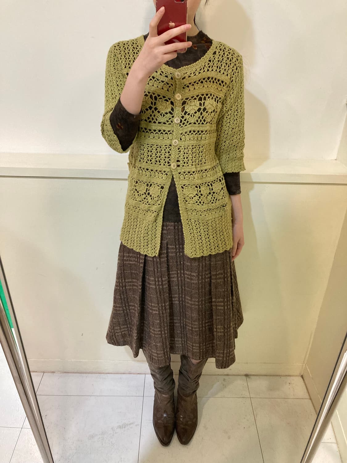 페어리 마챠 뜨개 가디건 상품이미지8