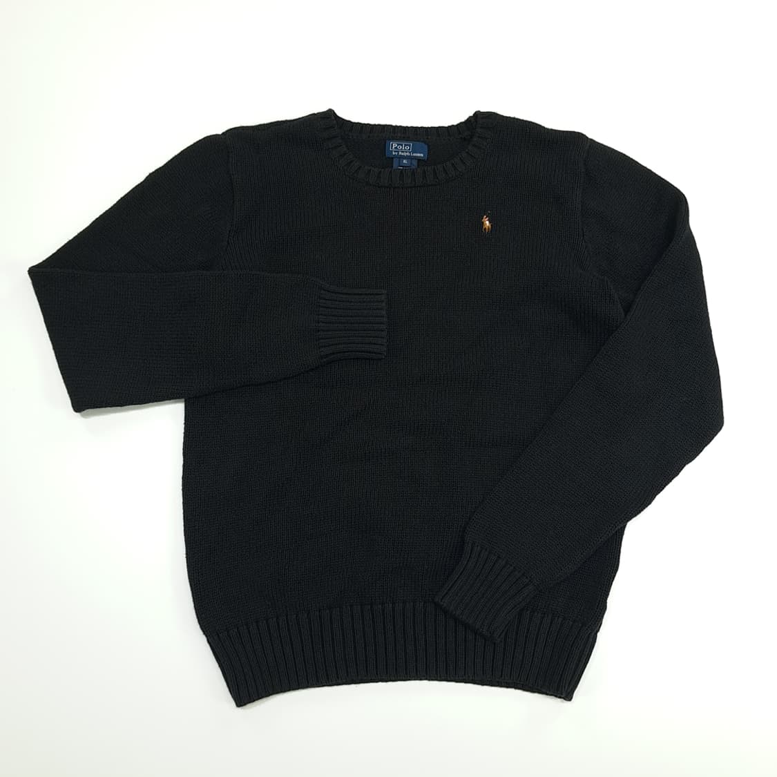 CN654W XL 폴로 랄프로렌 블랙 라운드 긴팔 니트 스웨터 상품이미지2