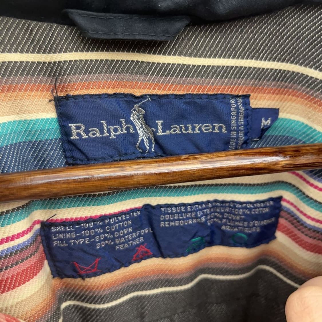 폴로 랄프로렌 빈티지 모던캐주얼 다운 패딩 M C08341 상품이미지5