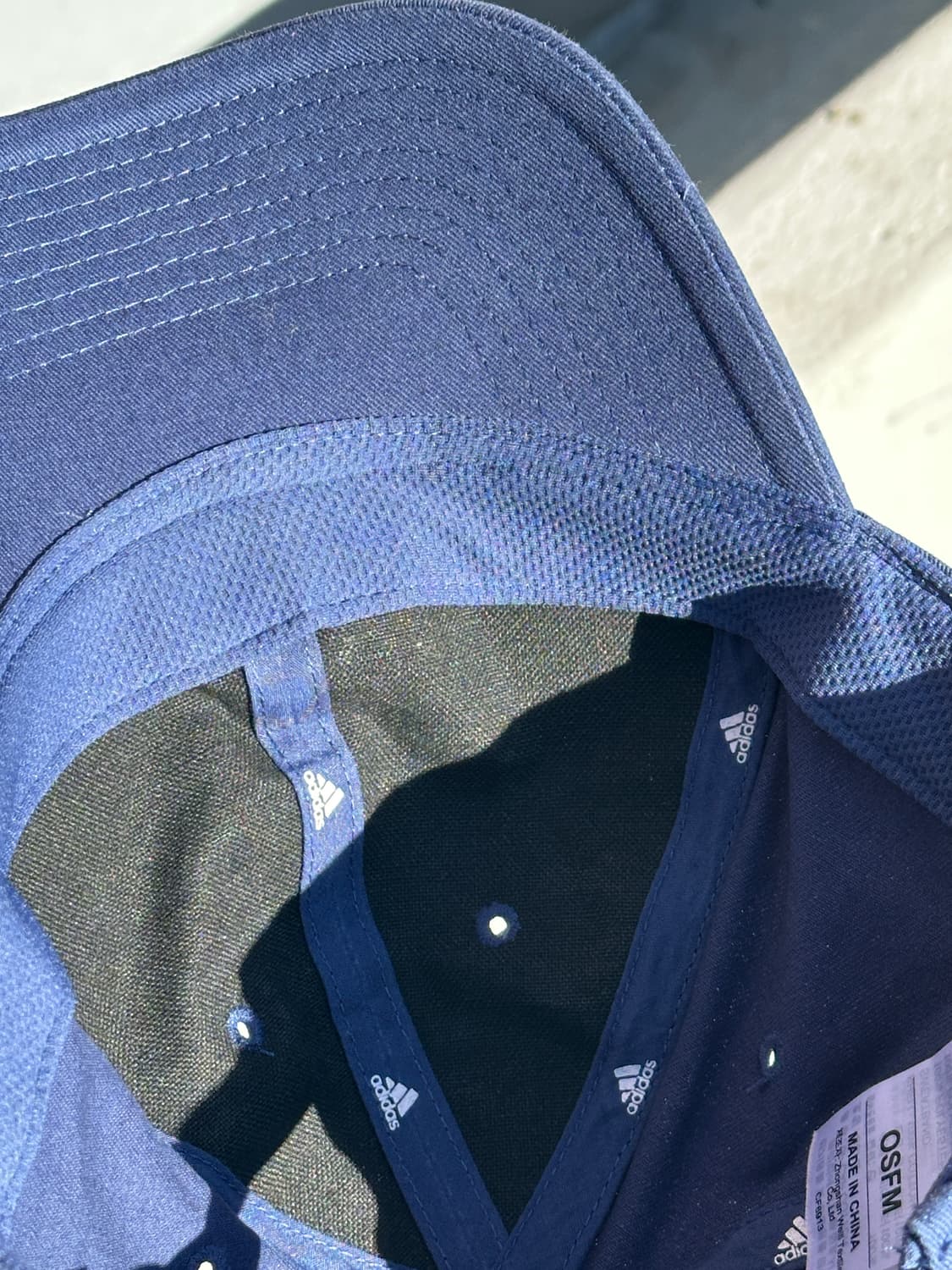 [F] 아디다스 로고 네이비 볼캡 모자 상품이미지5