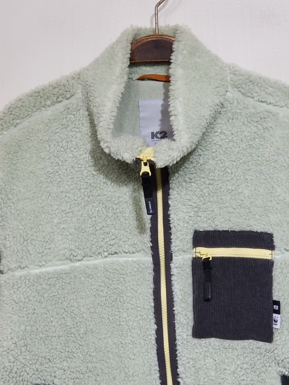 (95) K2 플리스 점퍼 옥색 뽀글이 케이투 후리스 자켓  상품이미지2