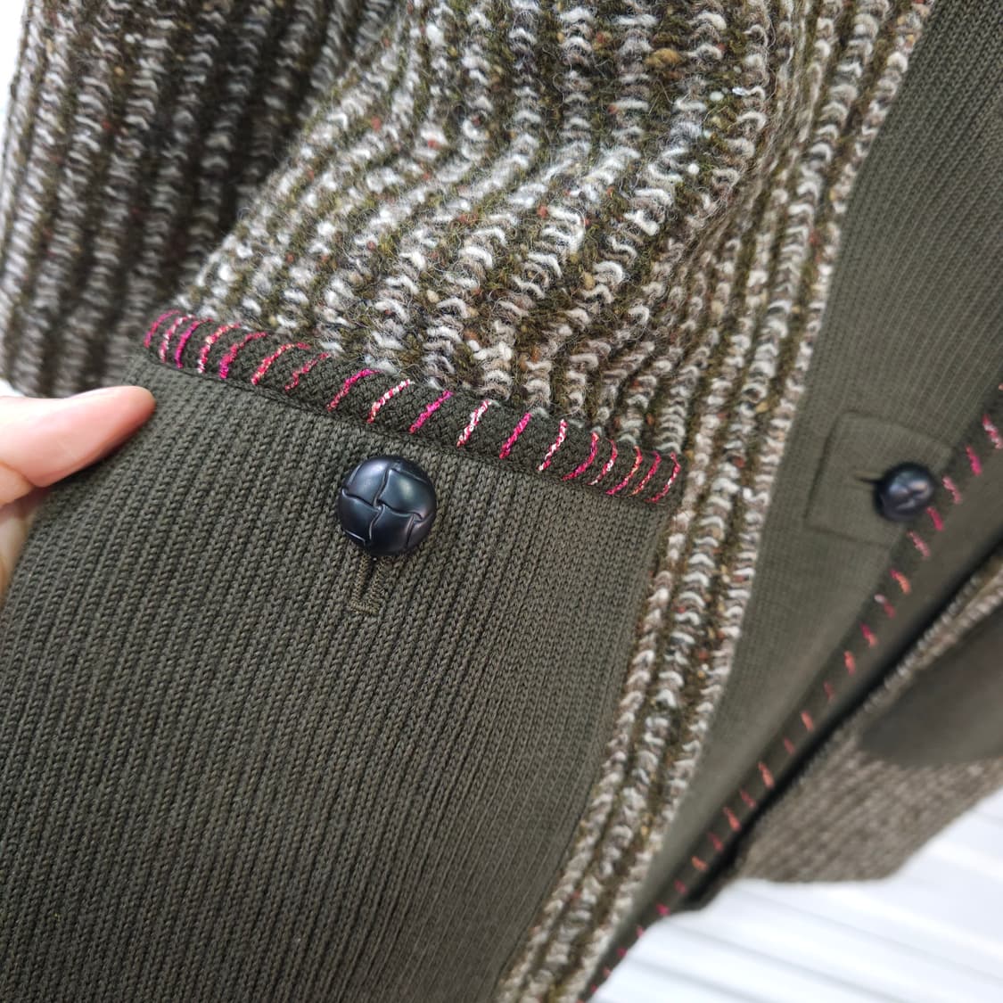 japan VITR AGE 니트 후드코트-우먼M 상품이미지5