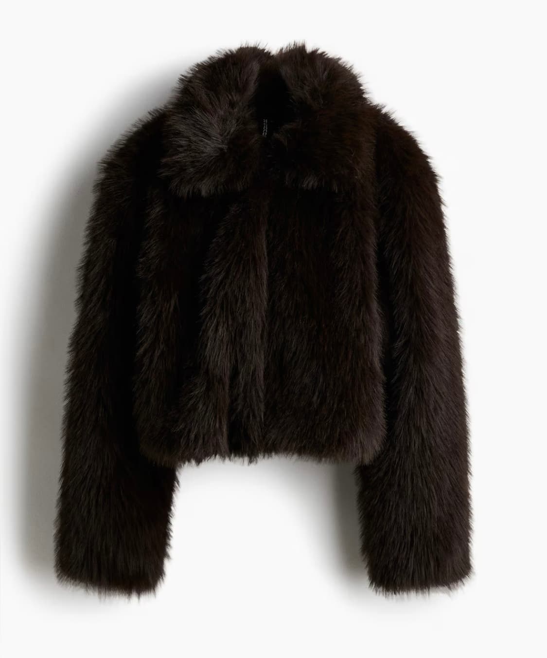 (교환)H&M 크롭트 플러피 퍼자켓 XL->L 상품이미지1